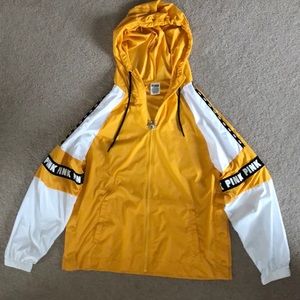 PINK Yellow Oversized Windbreaker